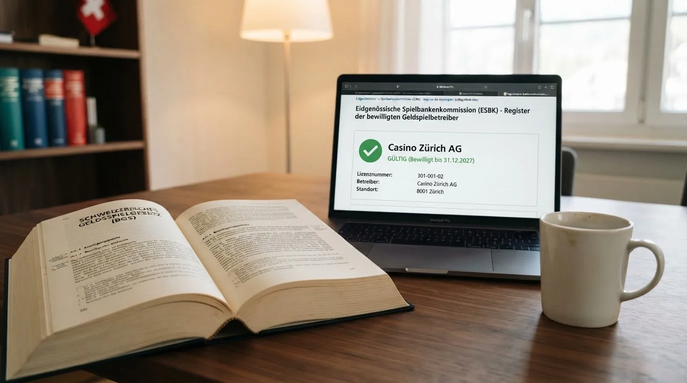 Amtliches Schreiben mit Stempel auf einem Schreibtisch neben einem Gesetzbuch — beste online casinos ohne verifizierung