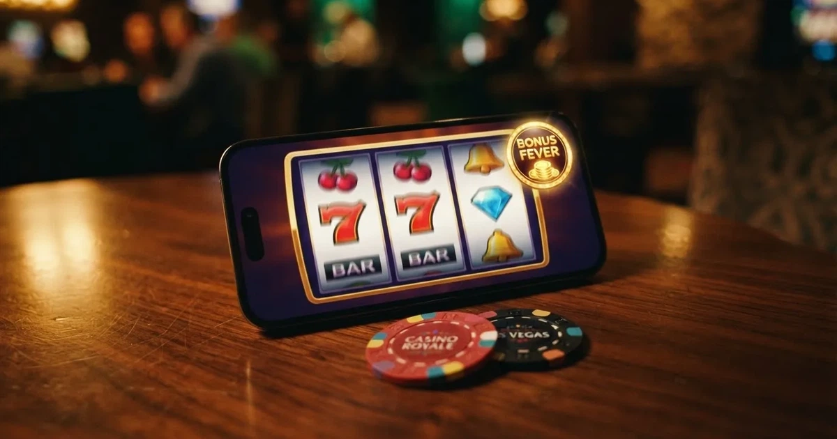 Kartenterminal und Smartphone mit einer ausstehenden Zahlungsbenachrichtigung — handy casino echtgeld bonus ohne einzahlung
